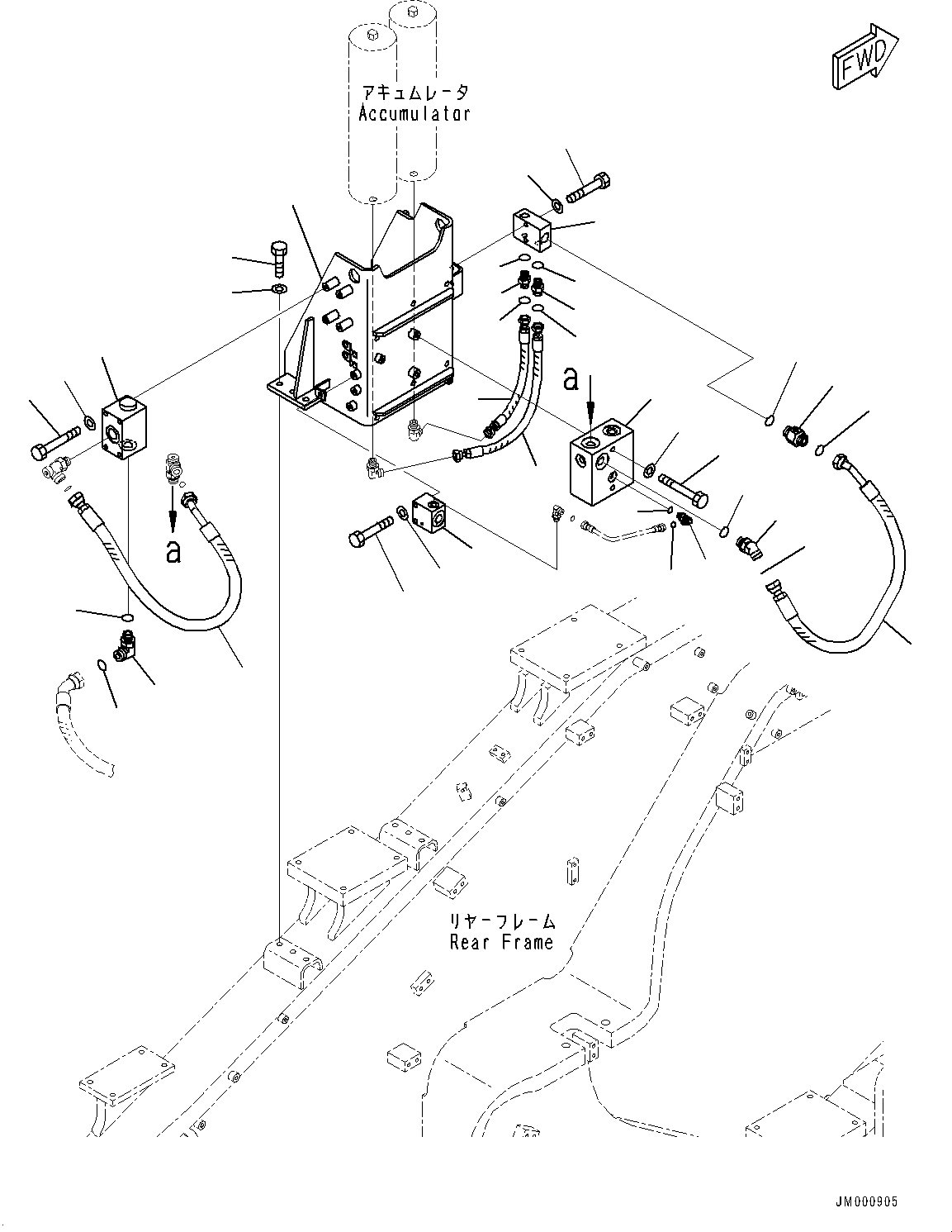 Шланг с торцевым уплотнением 02755-006A9 KOMATSU