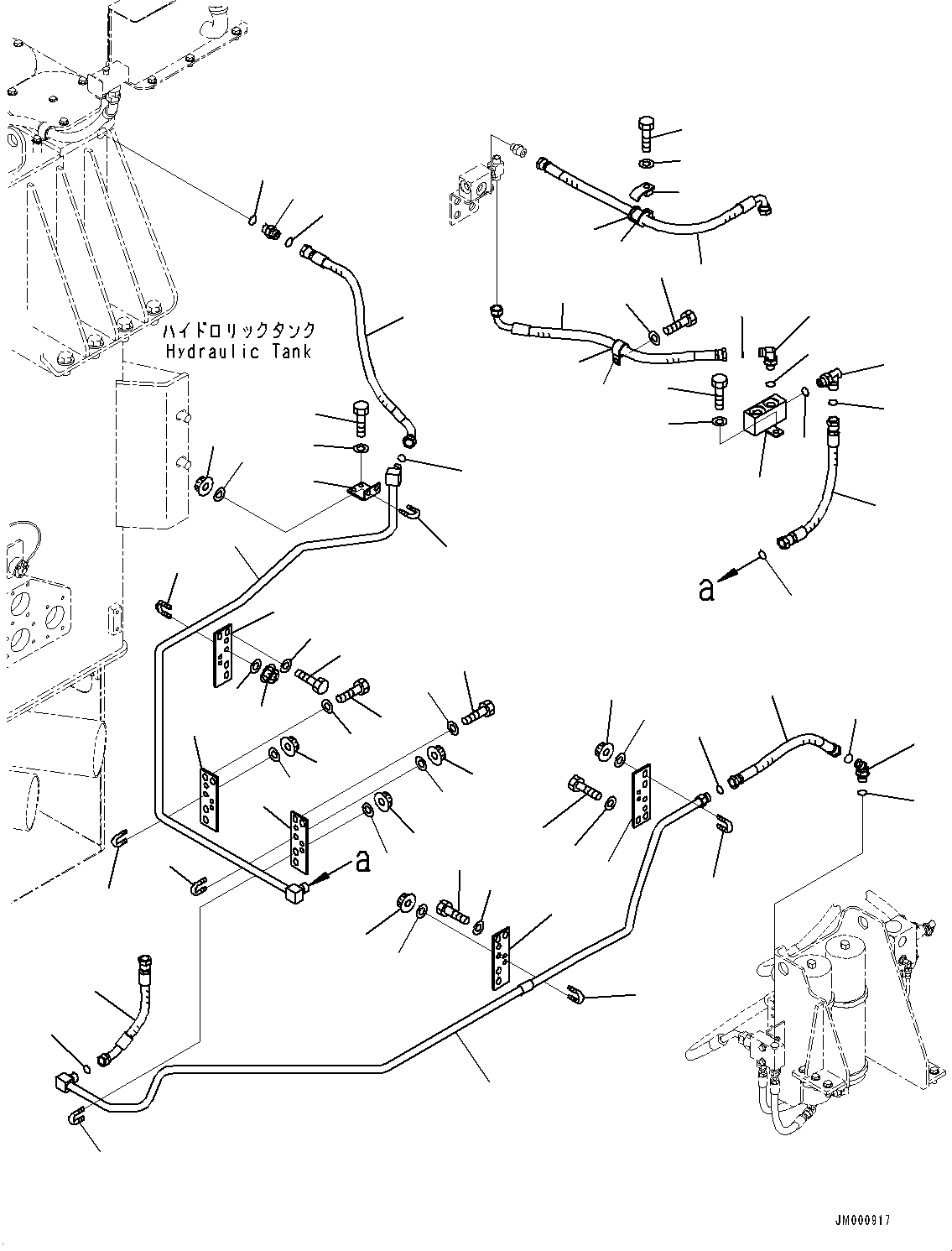 Шланг с торцевым уплотнением 02753-005A4 KOMATSU