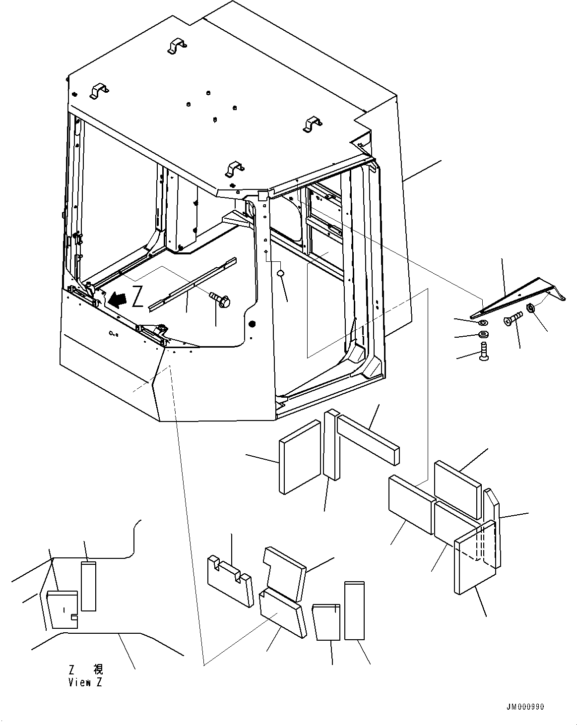 Sheet, R.H. 42C-56-12640 KOMATSU
