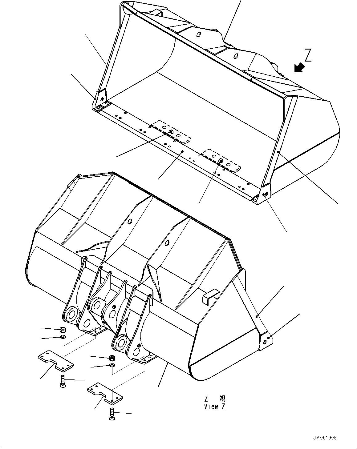 Bucket Assembly 426-V63-3101 KOMATSU