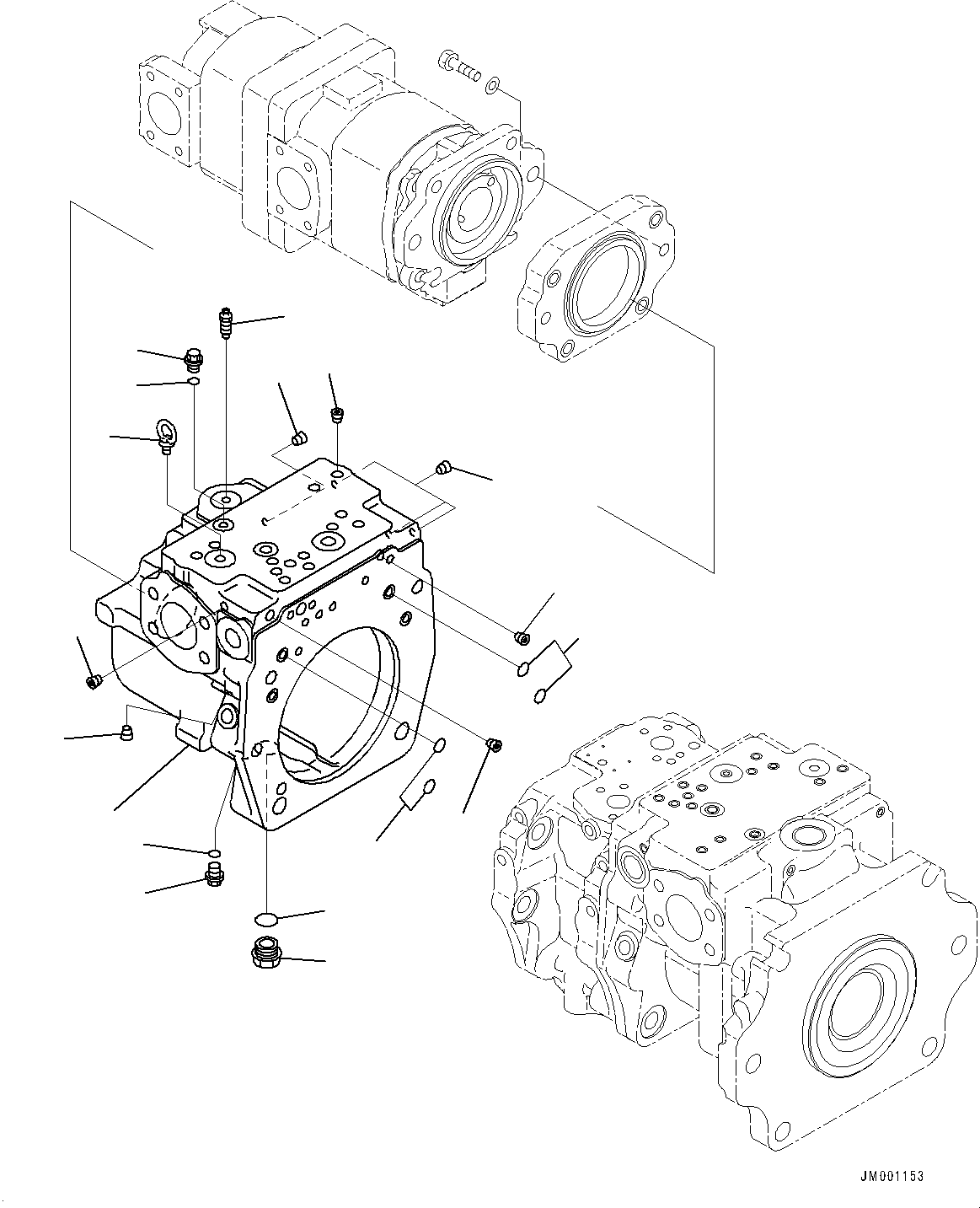 Корпус в сборе (708-2H-04840) KOMATSU
