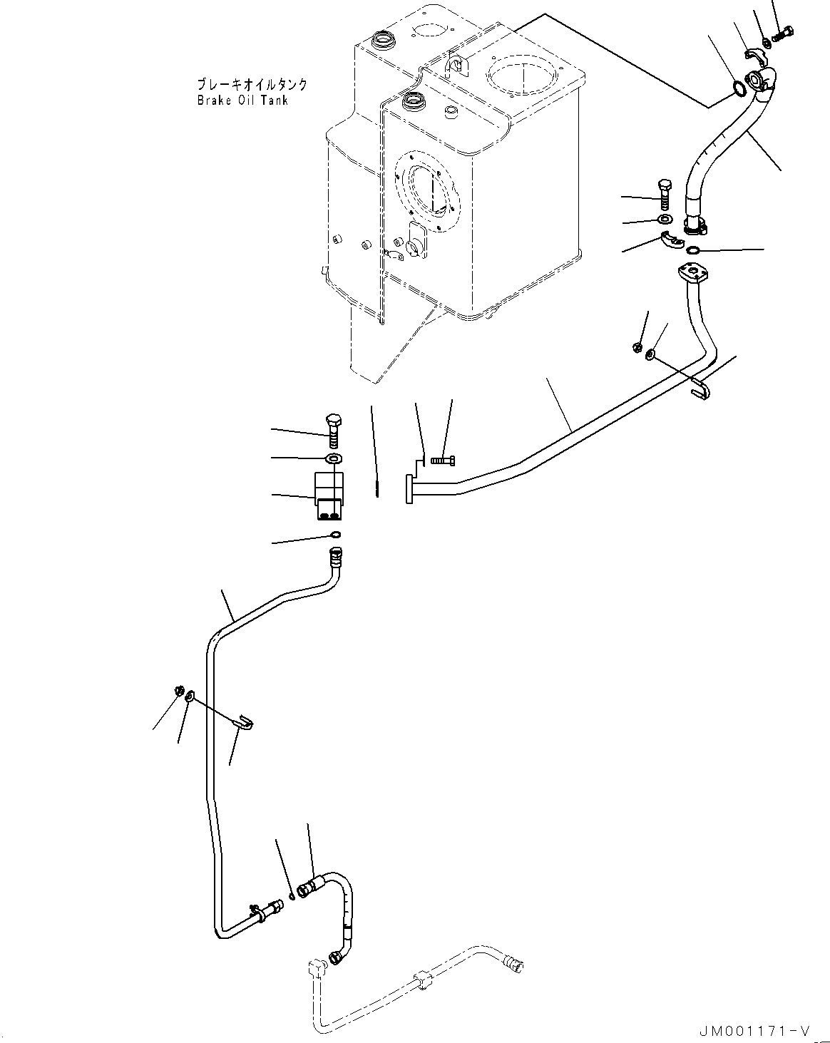 Шланг с торцевым уплотнением 02755-005A5 KOMATSU