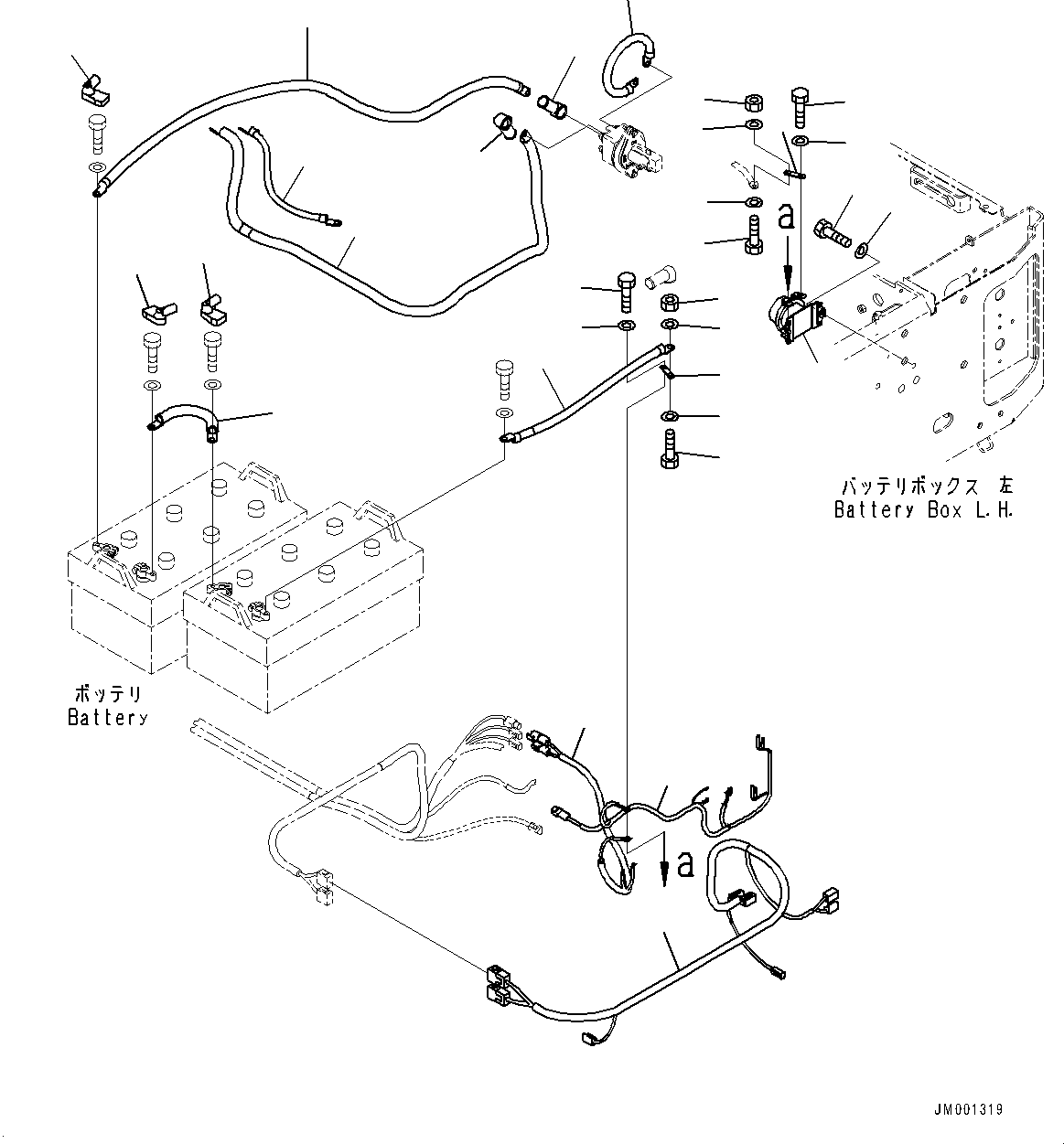 Провод массы 08028-53050 KOMATSU