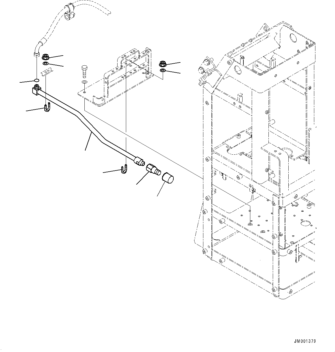 Трубка 427-Z89-4661 KOMATSU