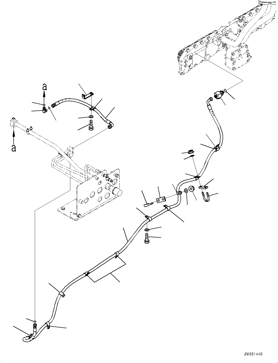 Шланг с торцевым уплотнением 02766-00333 KOMATSU