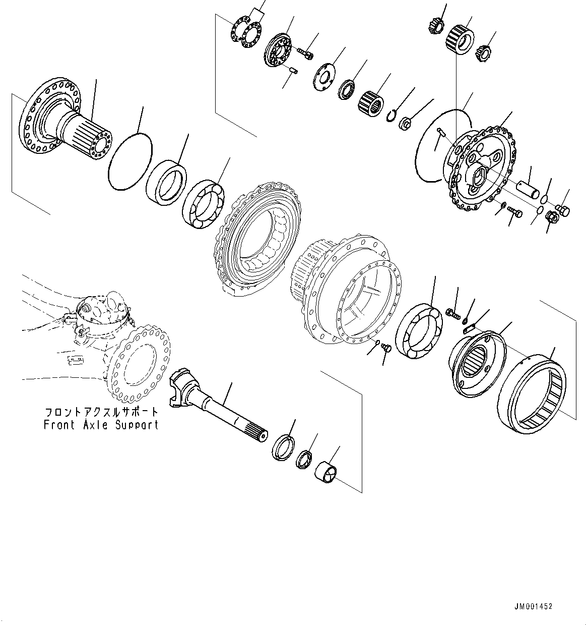 Final Drive Assembly, Front 56D-27-32001 KOMATSU