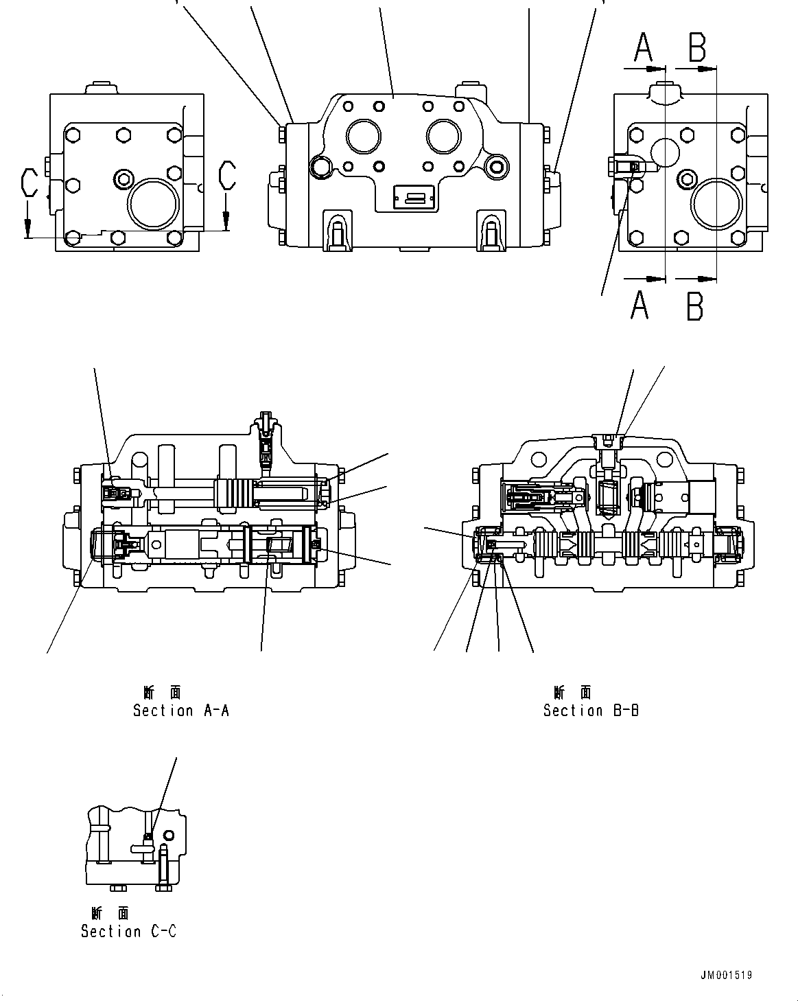 Valve Assembly, Flow Amplifier 56D-40-33701 KOMATSU