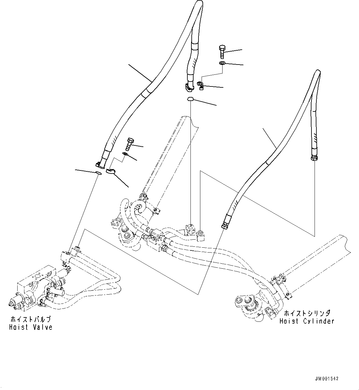 Шланг фланцевого типа 07085-41023 KOMATSU