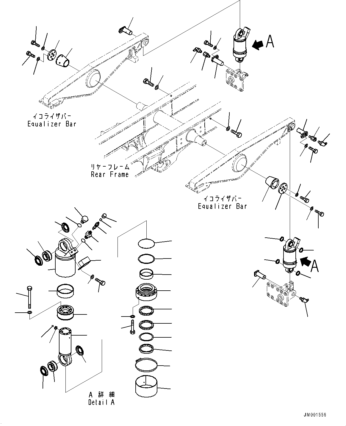 Подвеска в сборе 56D-50-34100 KOMATSU
