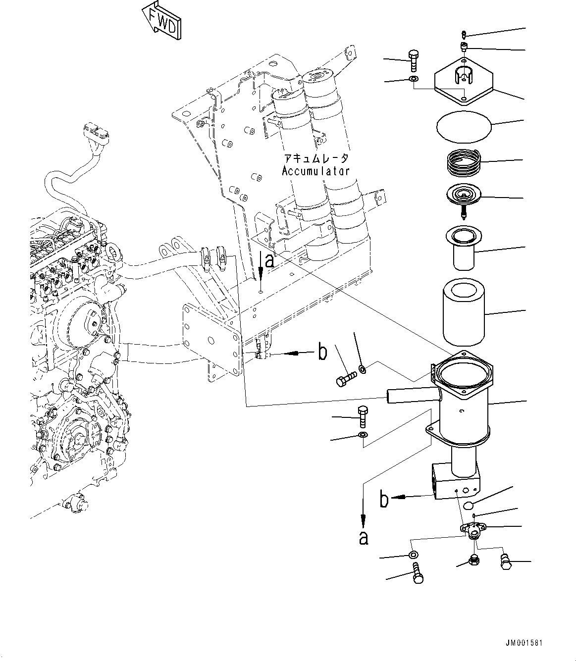 Фильтр в сборе 56D-61-32370 KOMATSU
