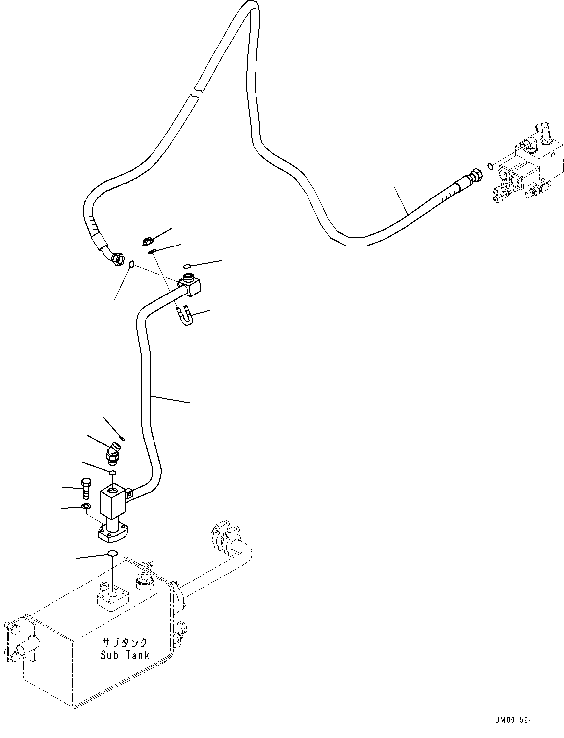 Шланг с торцевым уплотнением 02767-00535 KOMATSU