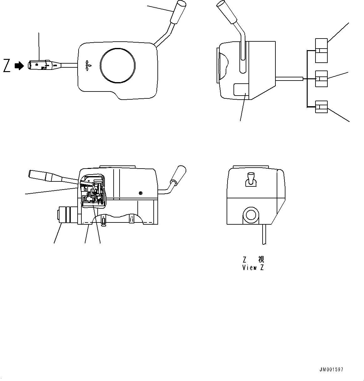 Переключатель в сборе 56D-06-36900 KOMATSU