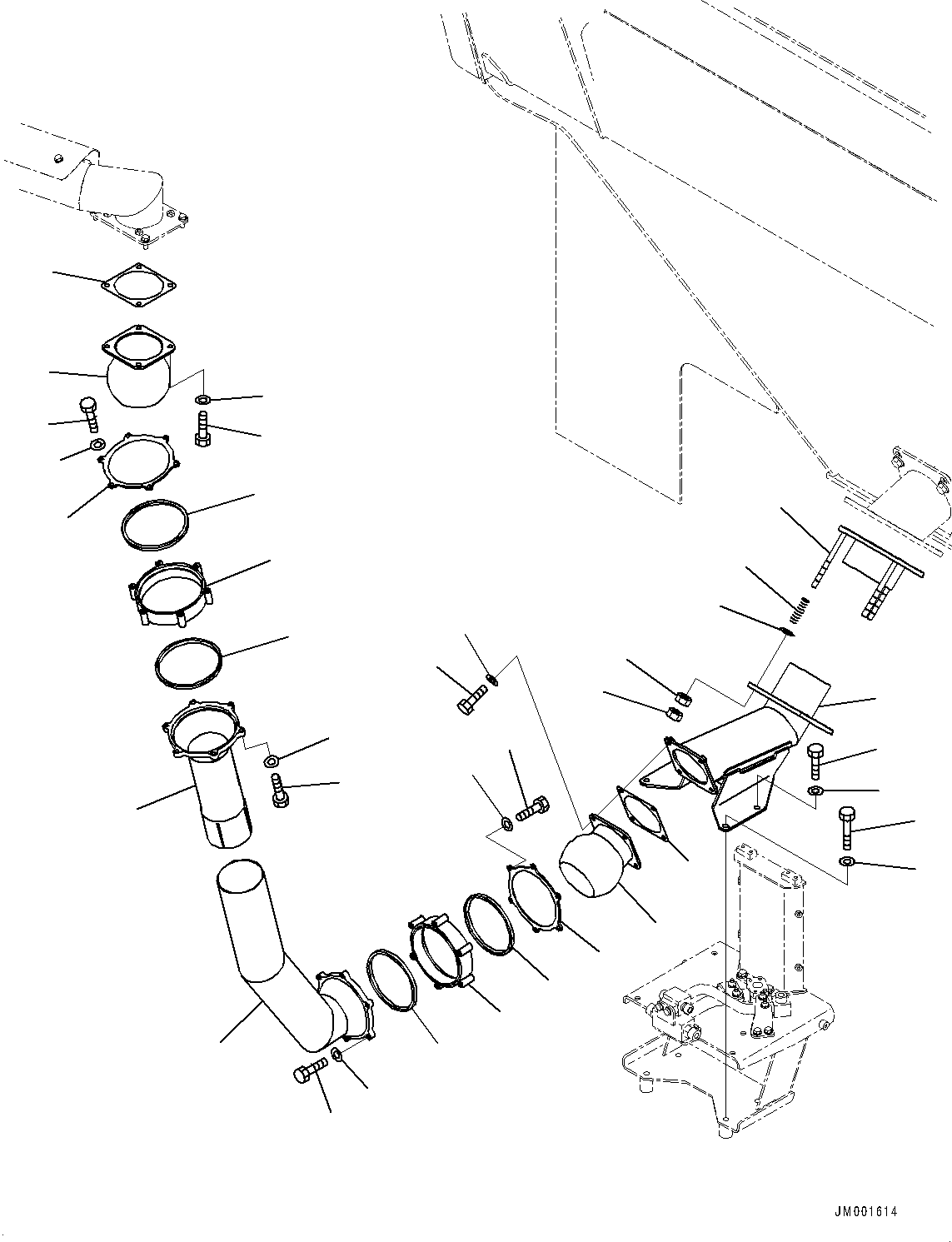 Bolt, Stainless 01020-10830 KOMATSU