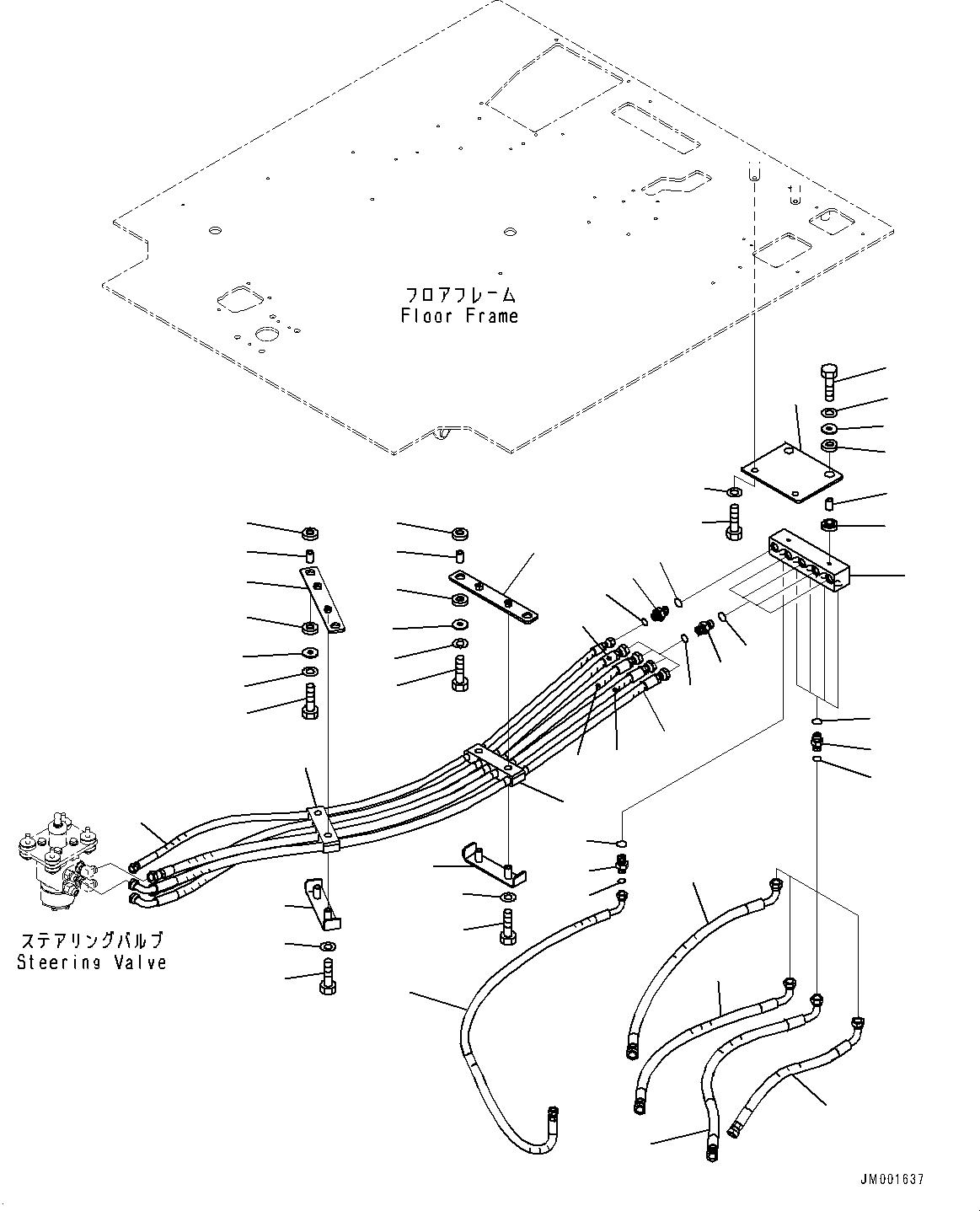 Шланг с торцевым уплотнением 02757-004A7 KOMATSU