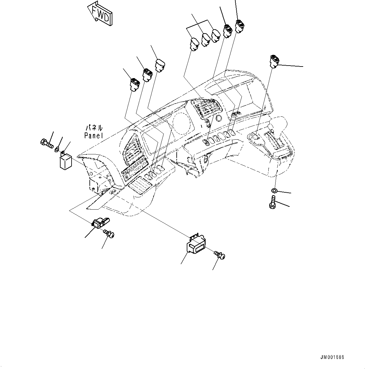 Switch Assembly, Daytime Light ON 56D-06-33920 KOMATSU