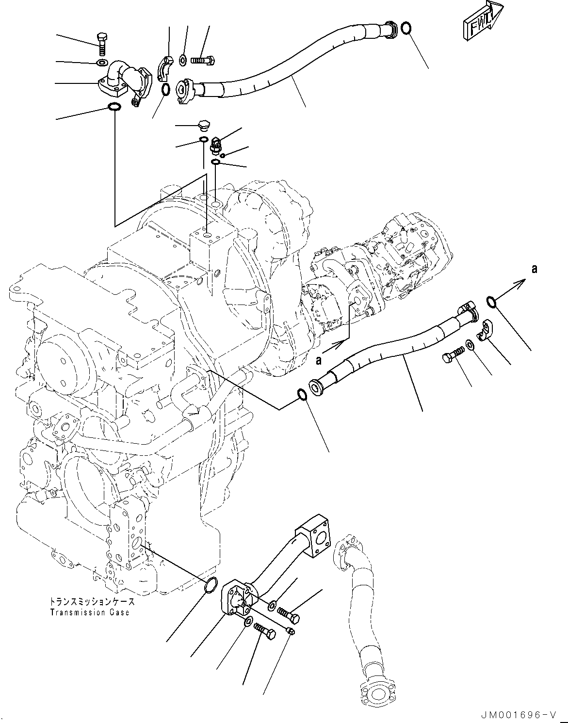 Шланг фланцевого типа 07296-012A8 KOMATSU