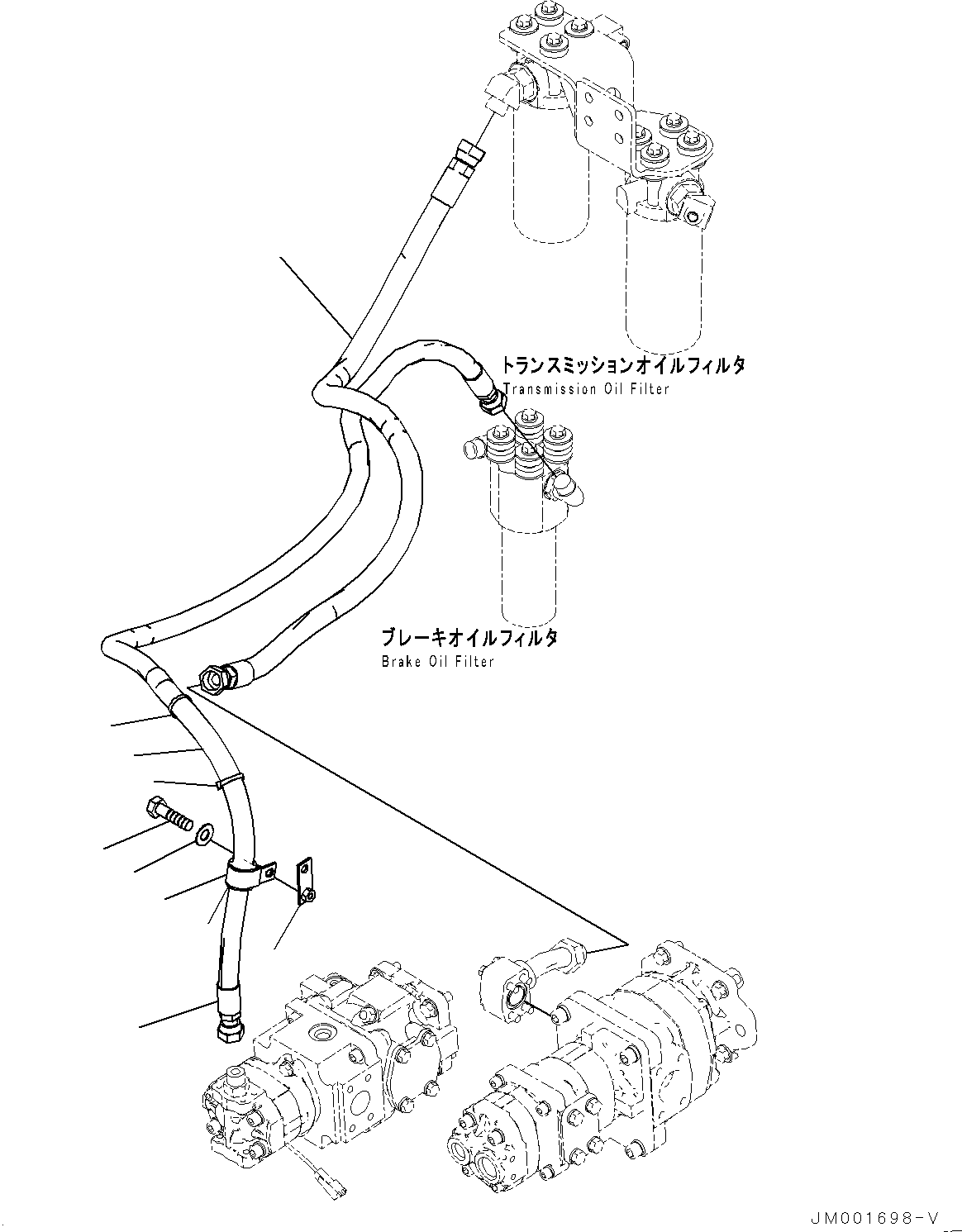 Шланг с торцевым уплотнением 02765-00522 KOMATSU