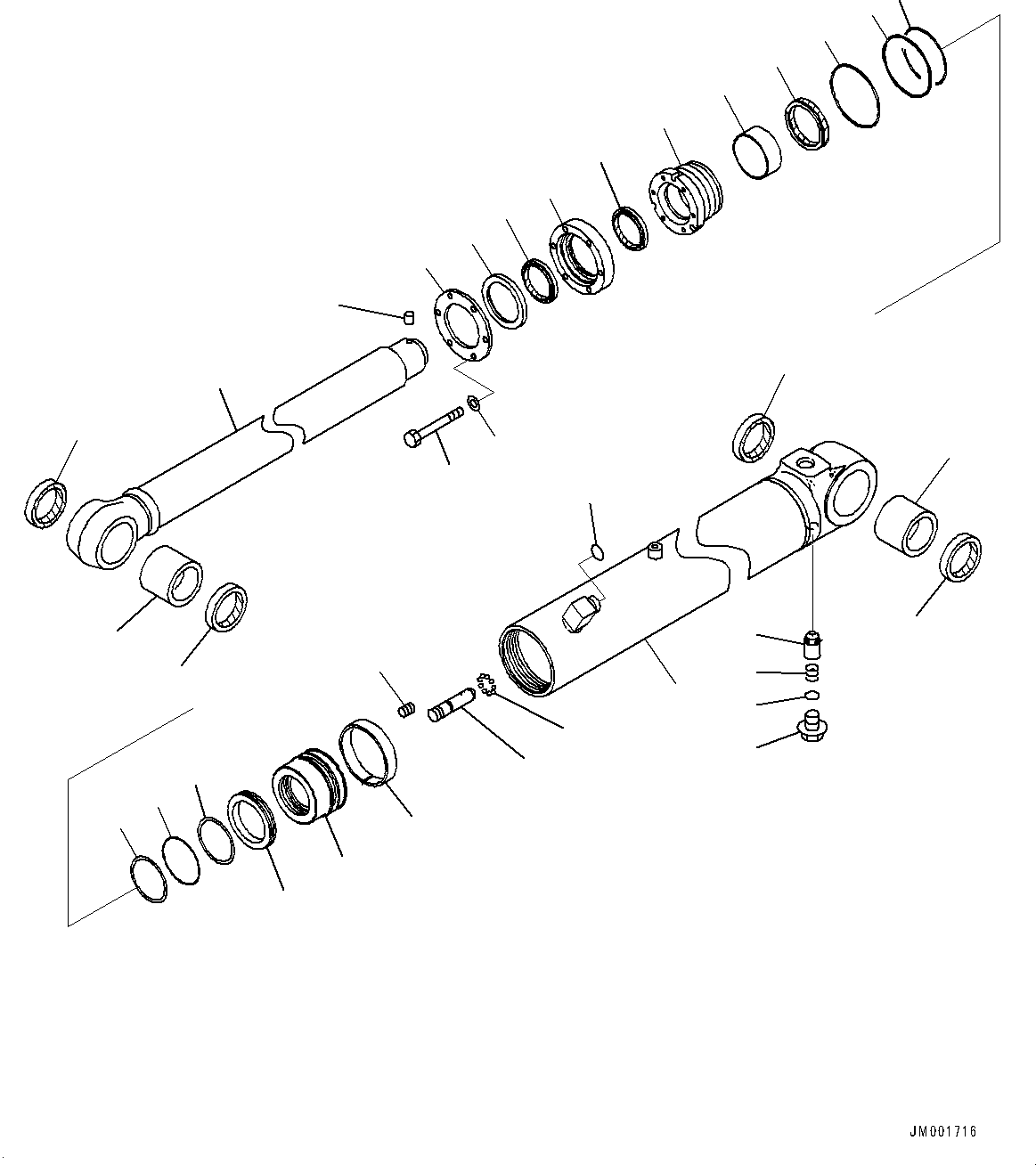 Цилиндр в сборе 707-E0-00120 KOMATSU