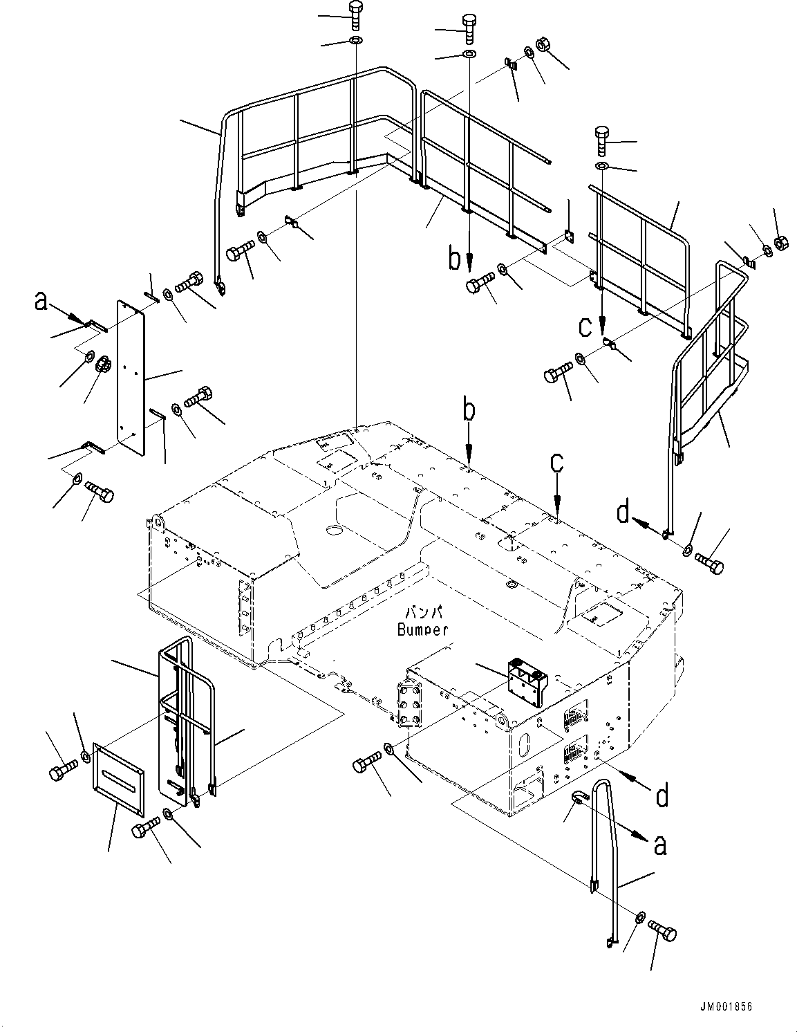 Handrail, L.H. 42C-Z89-5281 KOMATSU