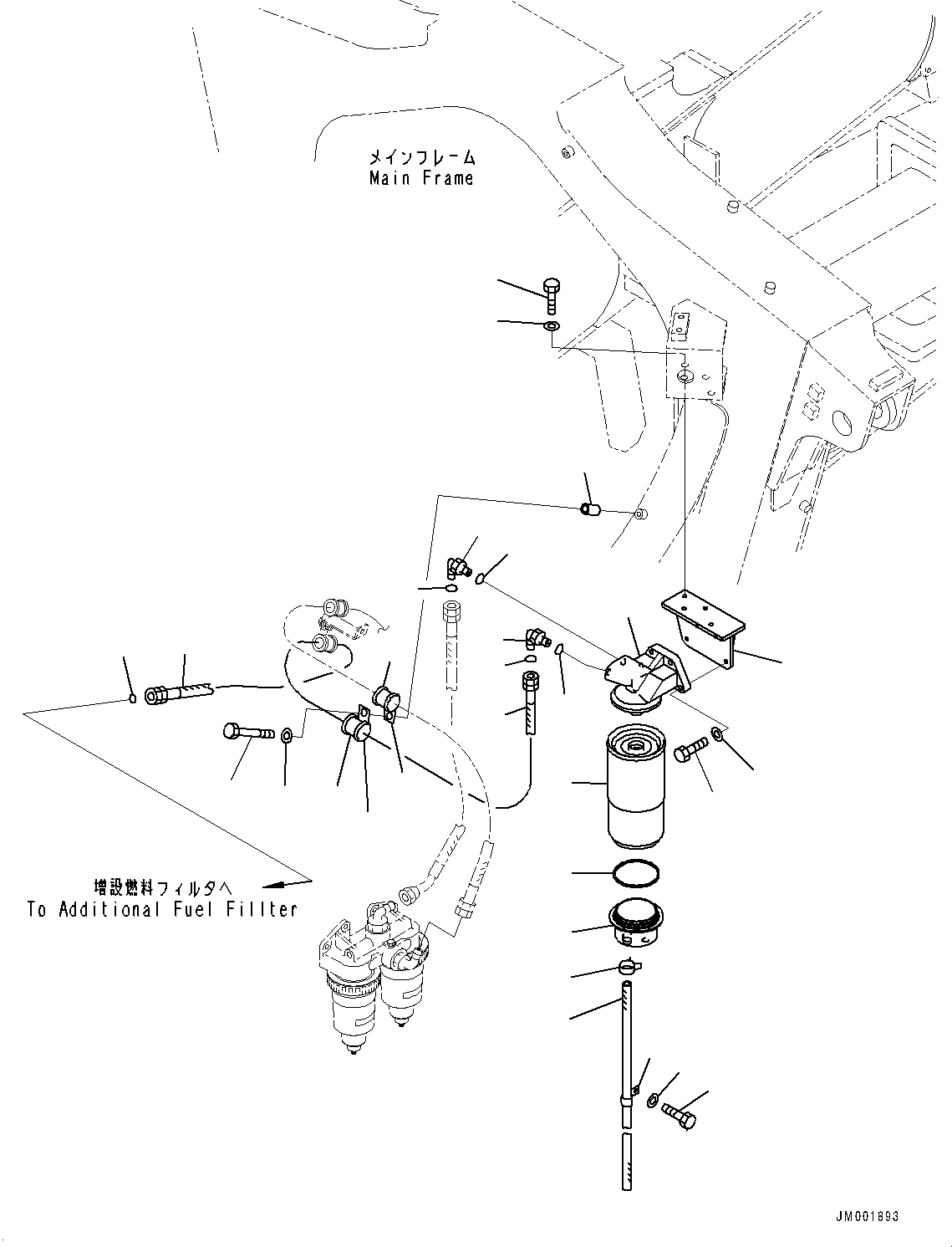 Шланг с торцевым уплотнением 02762-G0515 KOMATSU