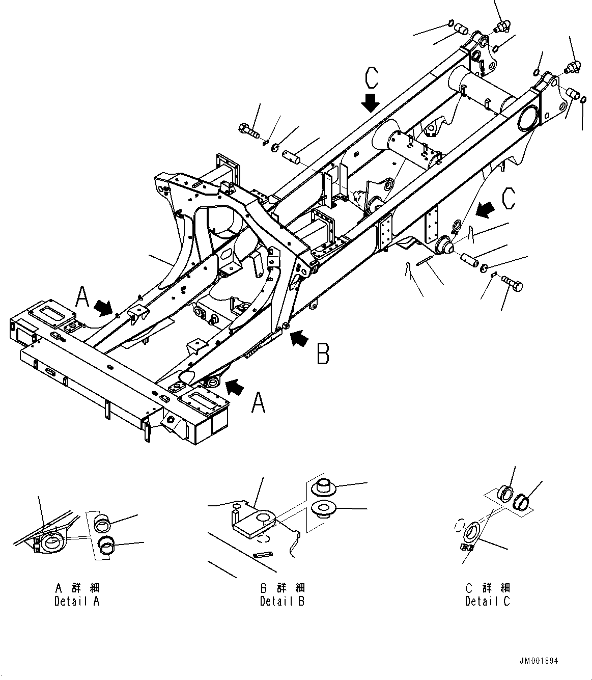 Frame Assembly, ASR 566-46-8H700 KOMATSU
