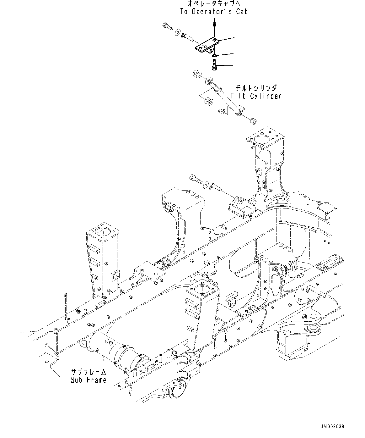 Кронштейн 56B-89-27940 KOMATSU