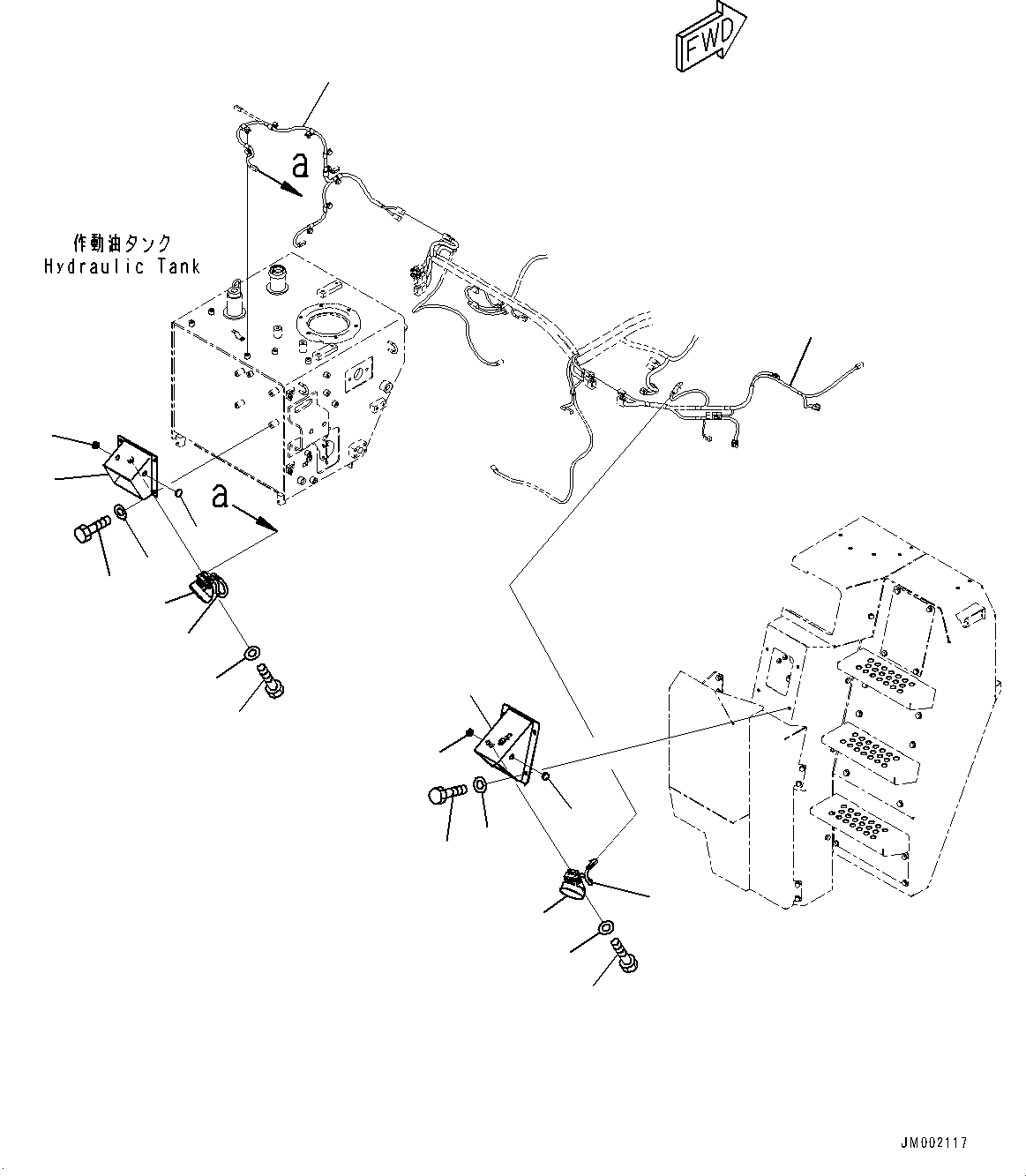 Wiring Harness(Hydraulic Tank,Wiring Harness) (56B-84-3C210) KOMATSU
