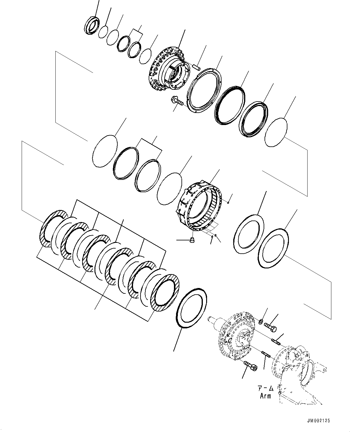 Final Drive Assembly, R.H. 56B-27-34053 KOMATSU