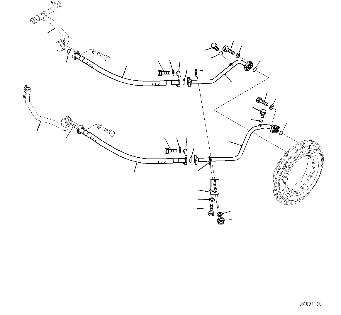Шланг фланцевого типа 07089-210A9 KOMATSU