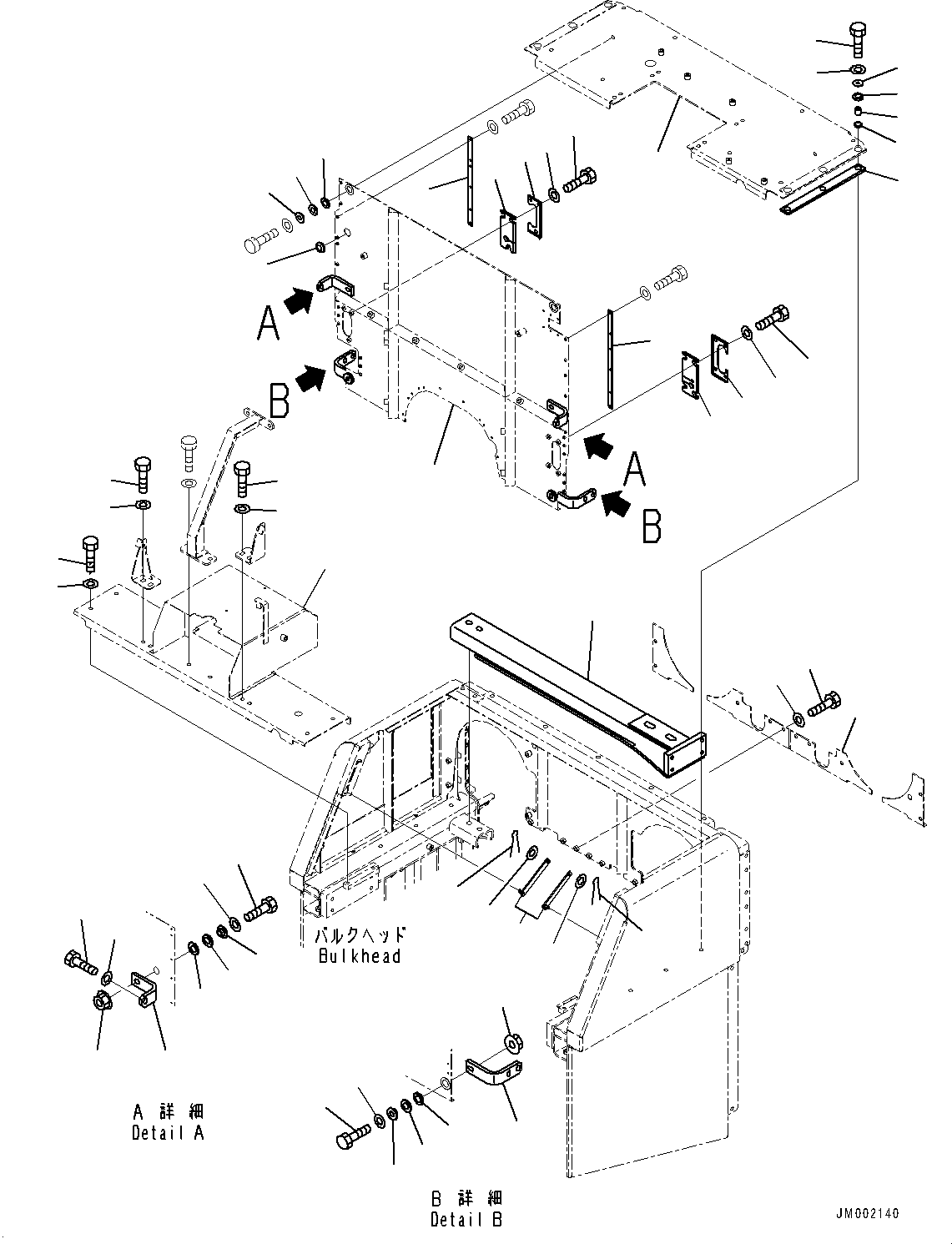 Sheet, R.H. 427-54-29861 KOMATSU