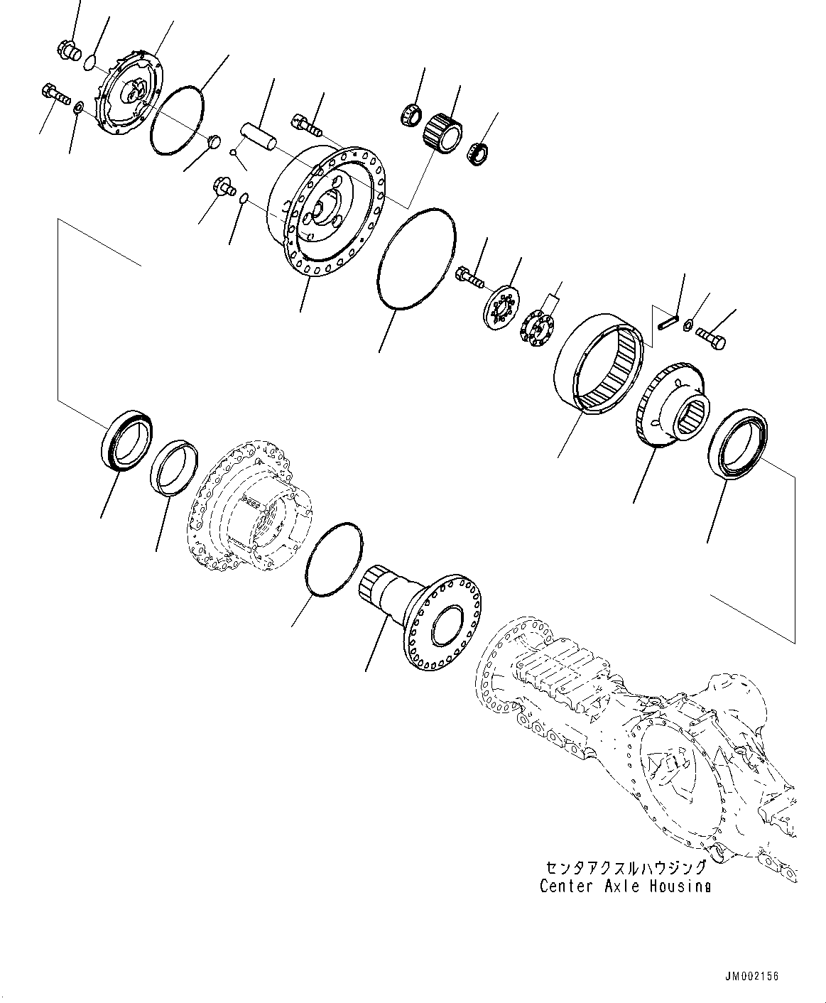 Final Drive Assembly, R.H. 56B-23-34052 KOMATSU