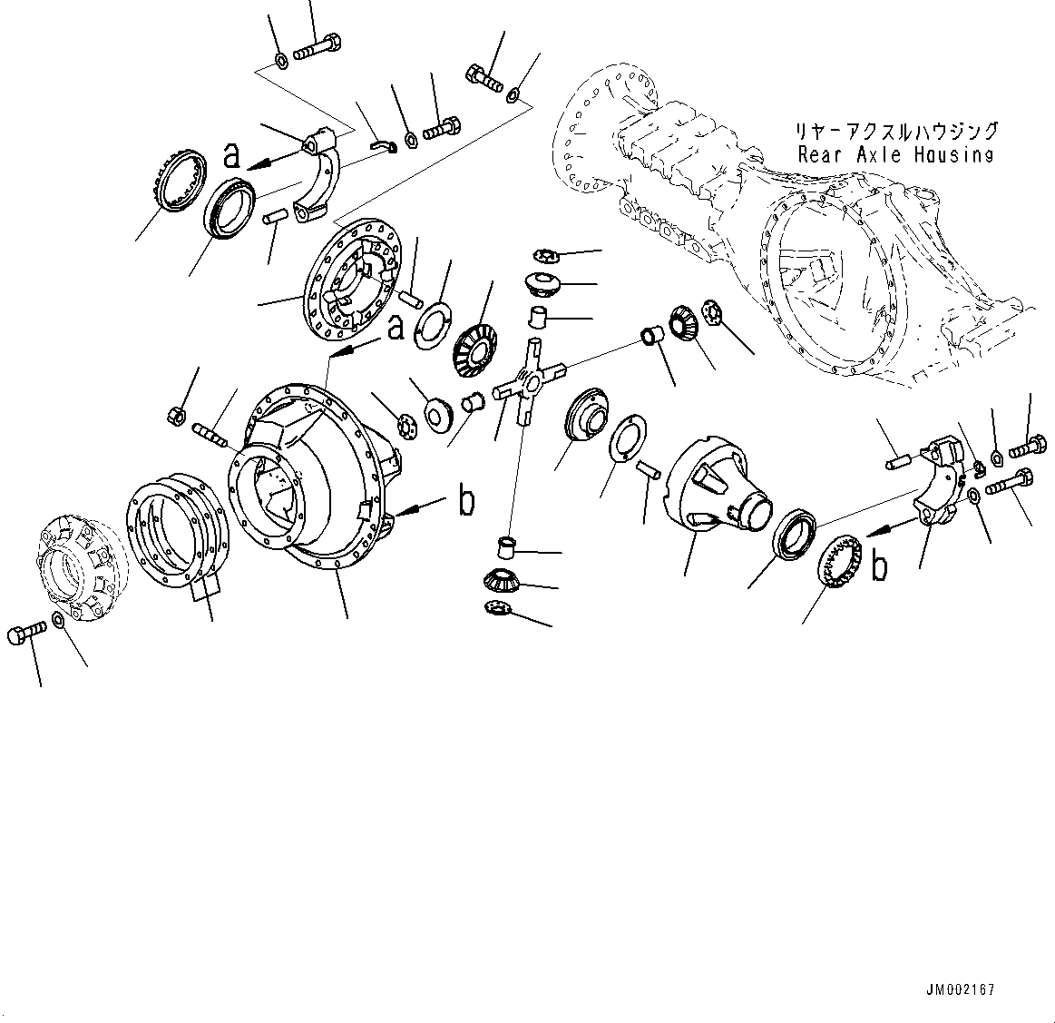Axle Assembly, Rear 56B-22-30001 KOMATSU