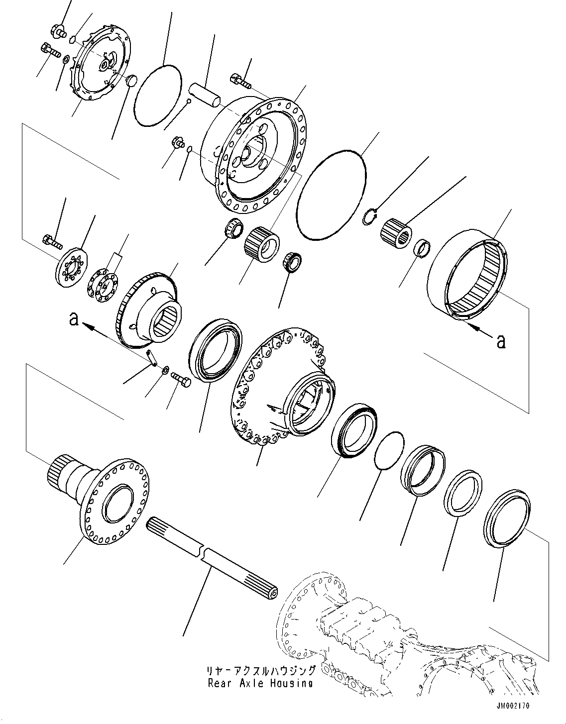Final Drive Assembly, R.H. 56B-22-34050 KOMATSU