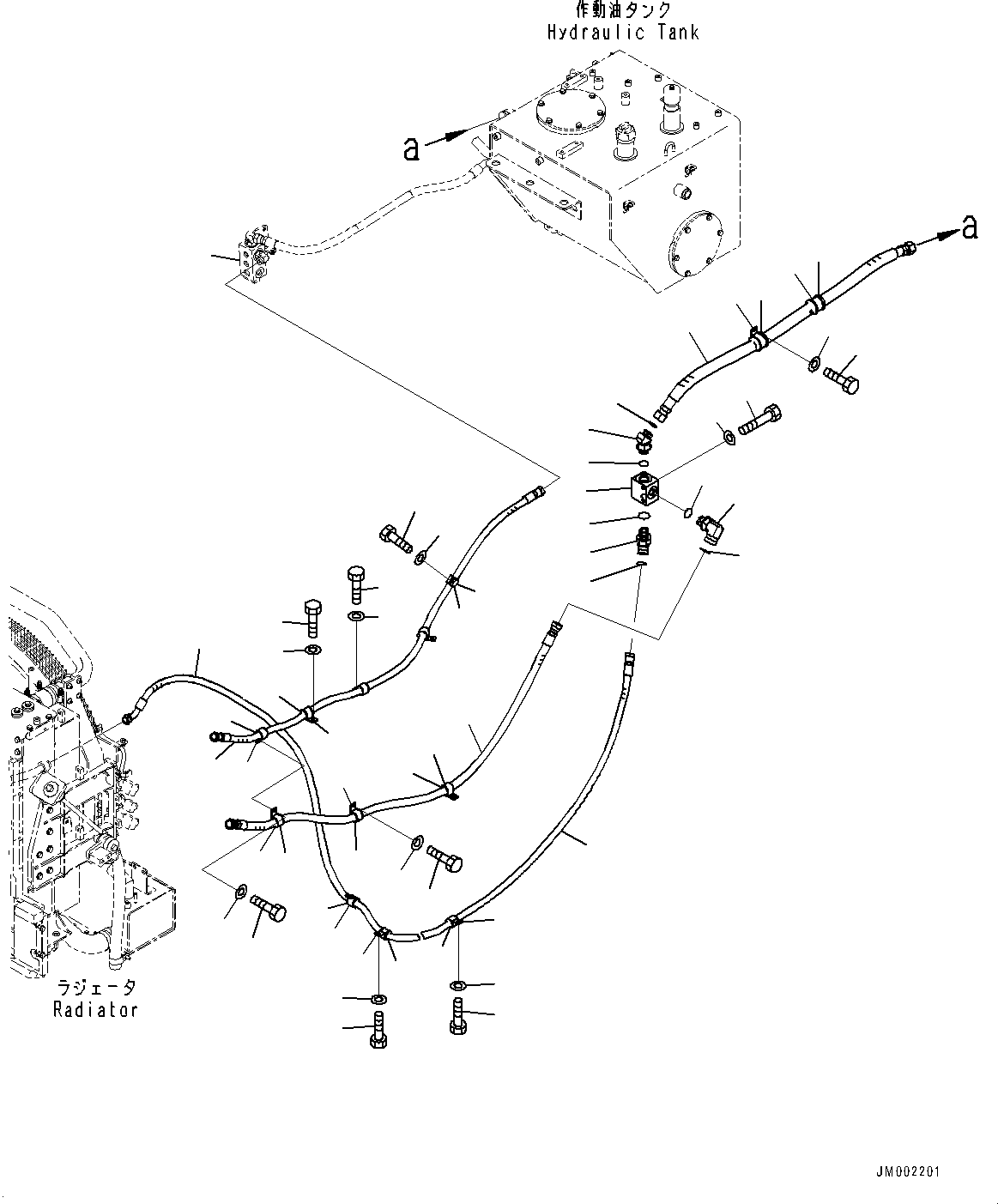 Шланг с торцевым уплотнением 02764-00524 KOMATSU