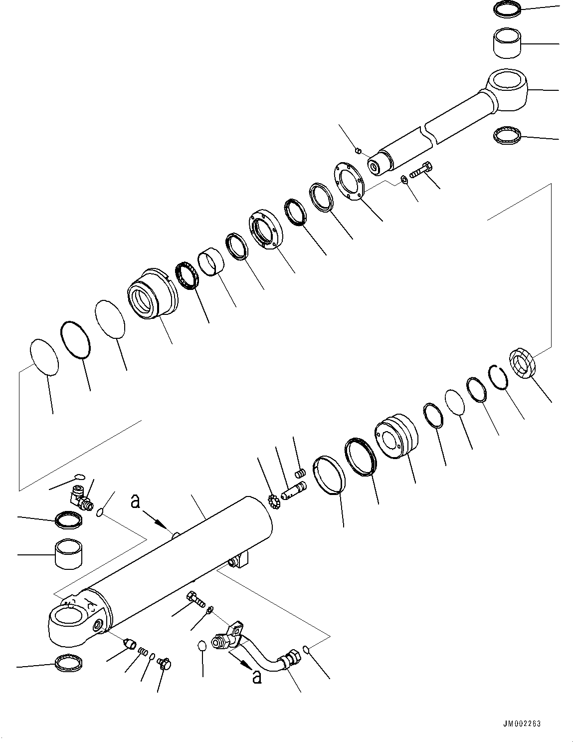 Цилиндр в сборе 707-E0-00240 KOMATSU