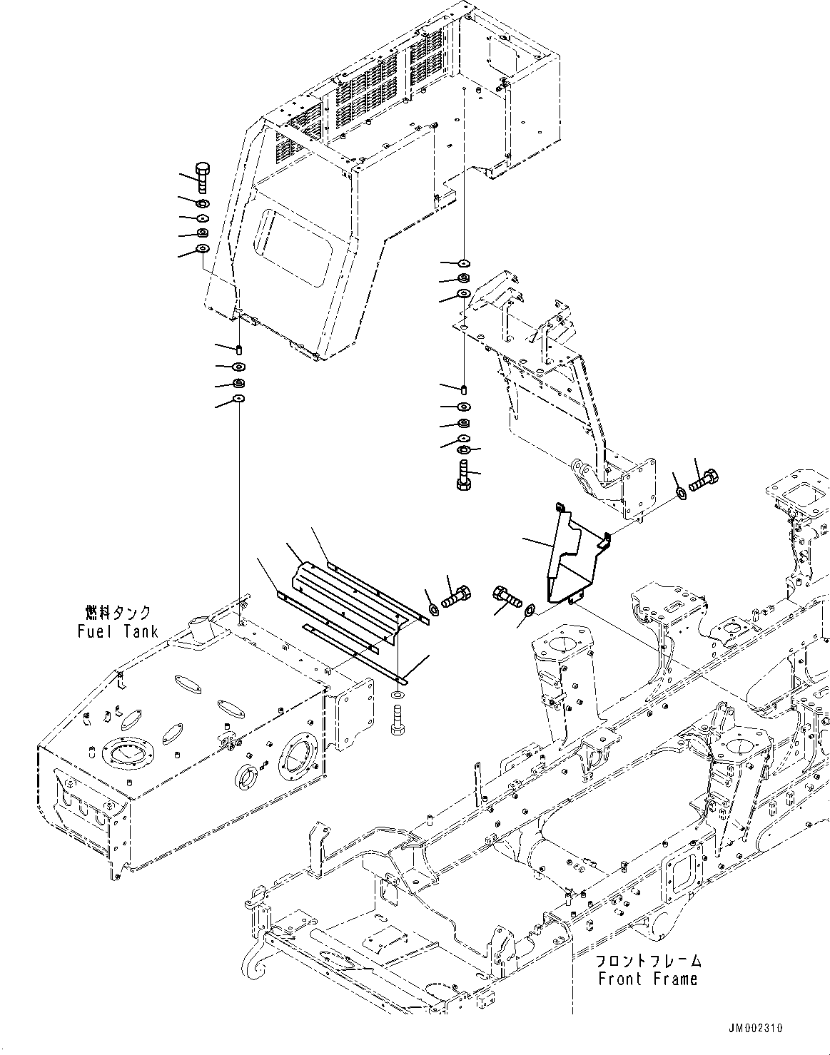 Крышка 56B-61-32181 KOMATSU