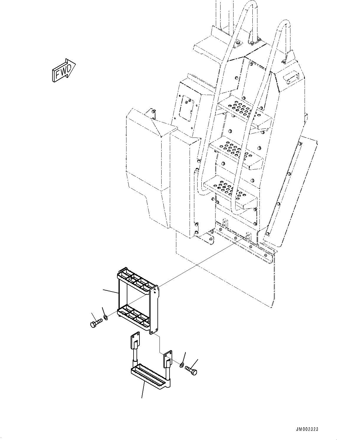 Подножка 56B-54-39451 KOMATSU