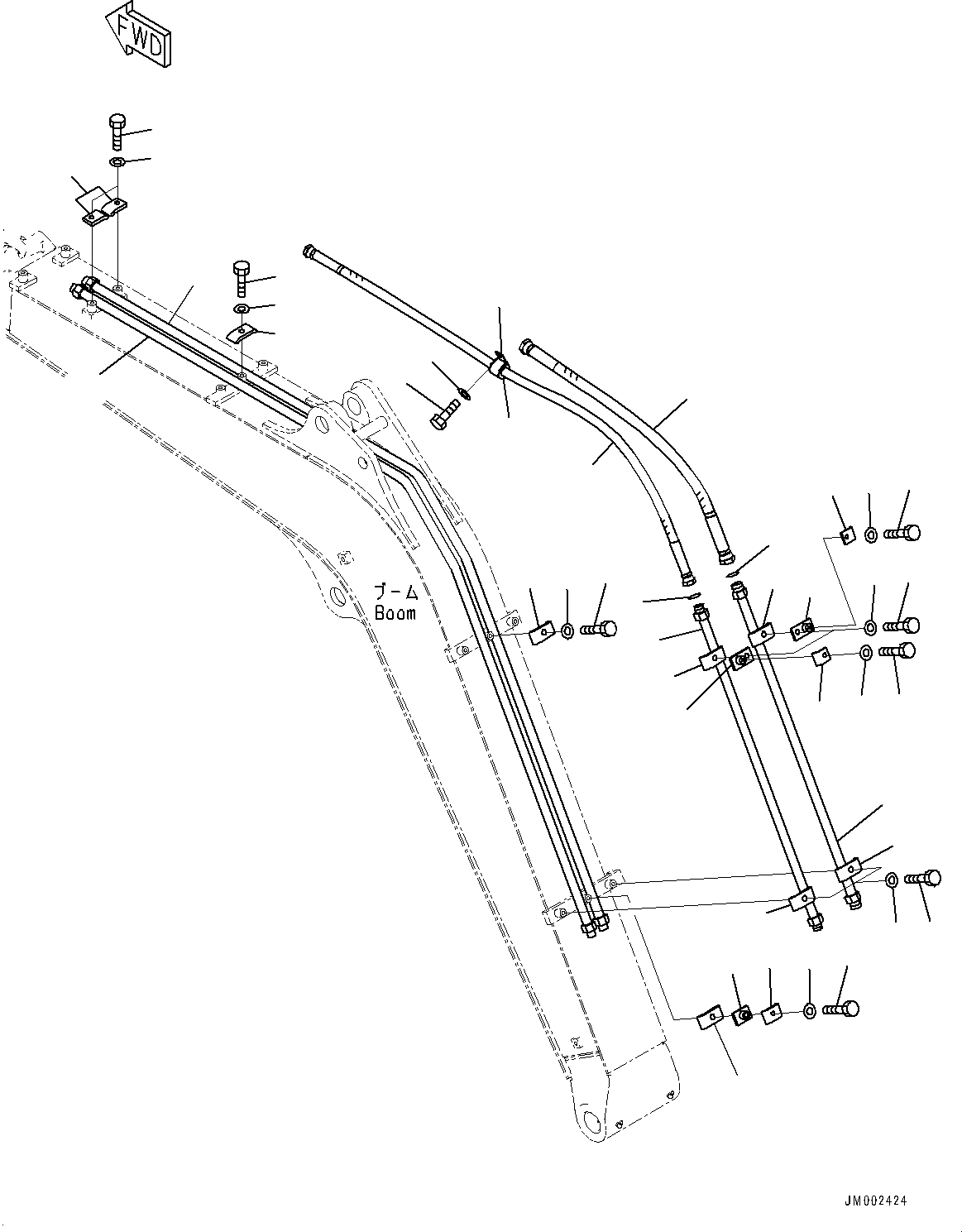 Хомут 22F-973-3670 KOMATSU