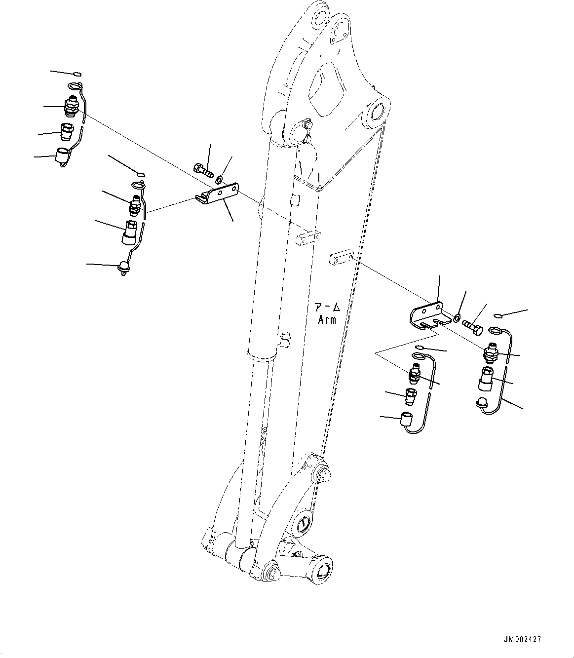 Соединительный штуцер 22F-973-3760 KOMATSU