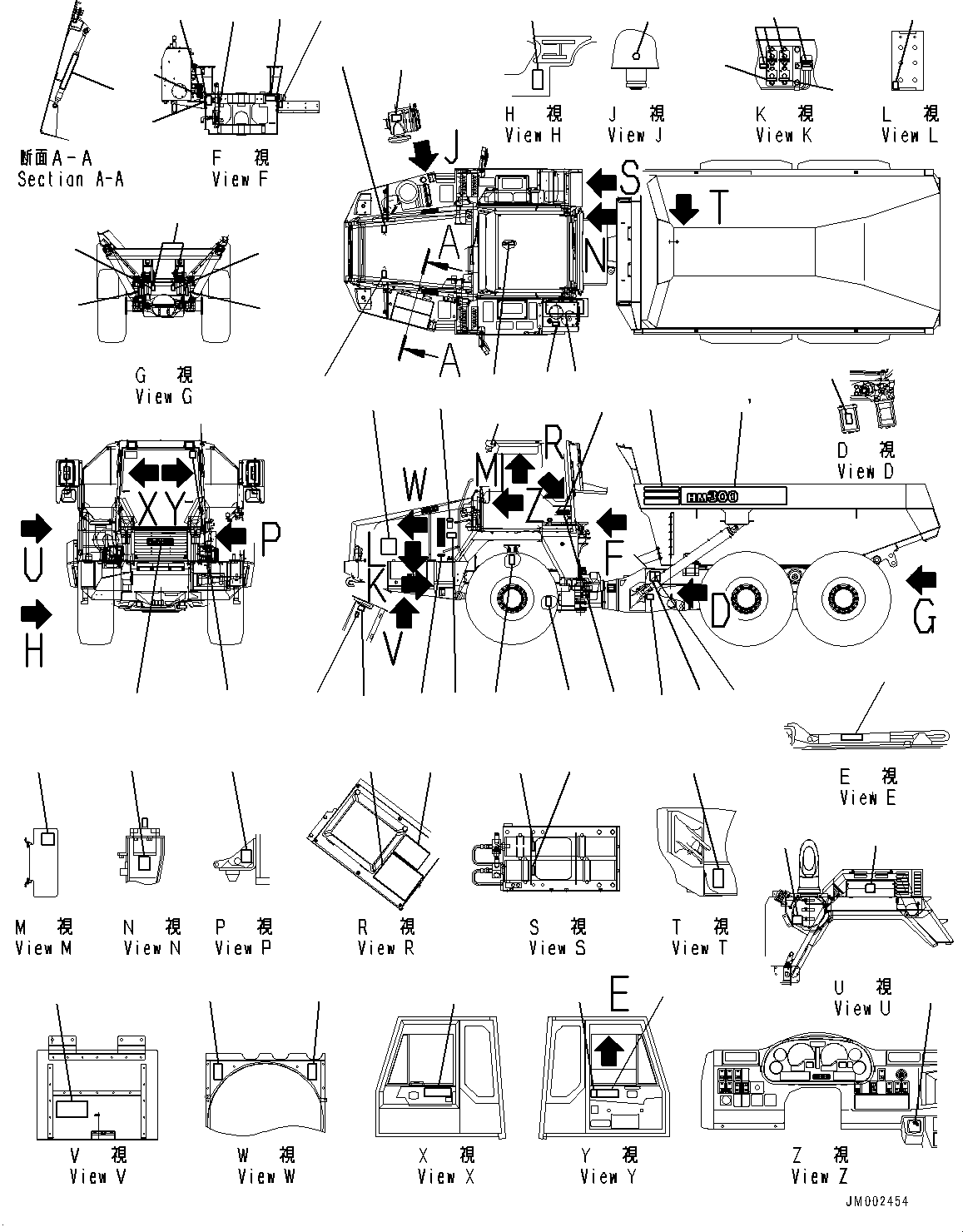 Табличка рекомендаций по торможению ретардером 56D-93-22560 KOMATSU