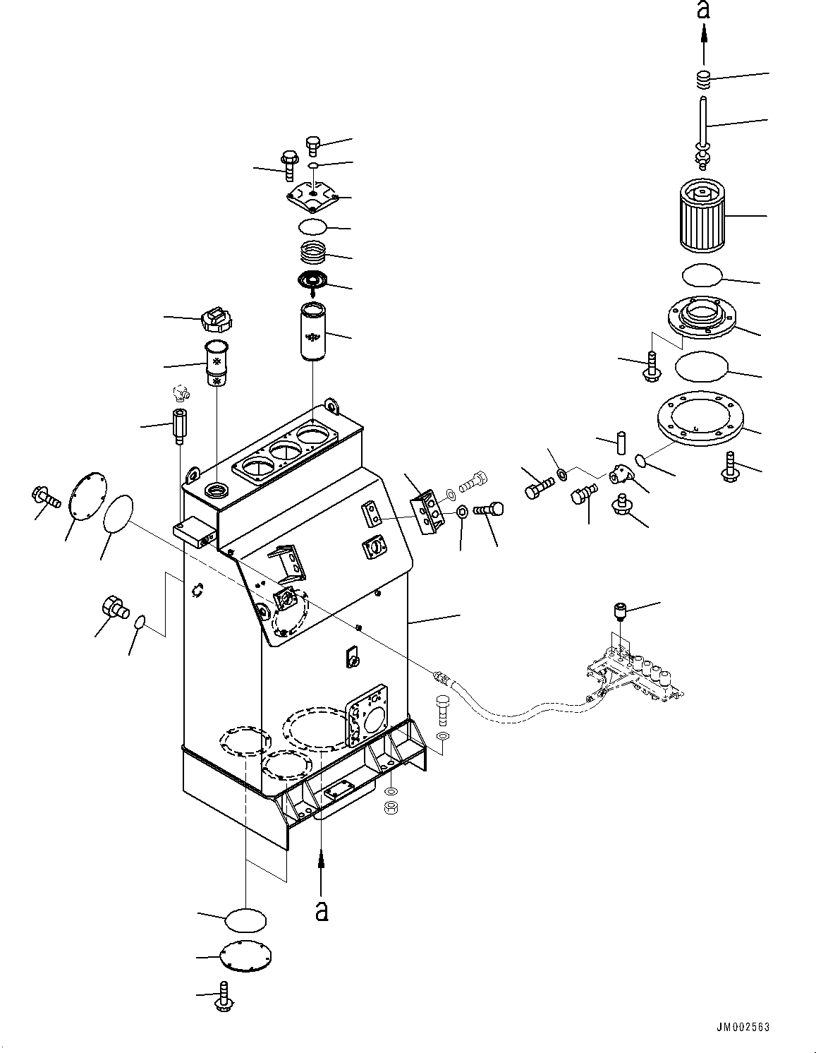 Tank Assembly, Hydraulic Oil 427-Z89-4581 KOMATSU