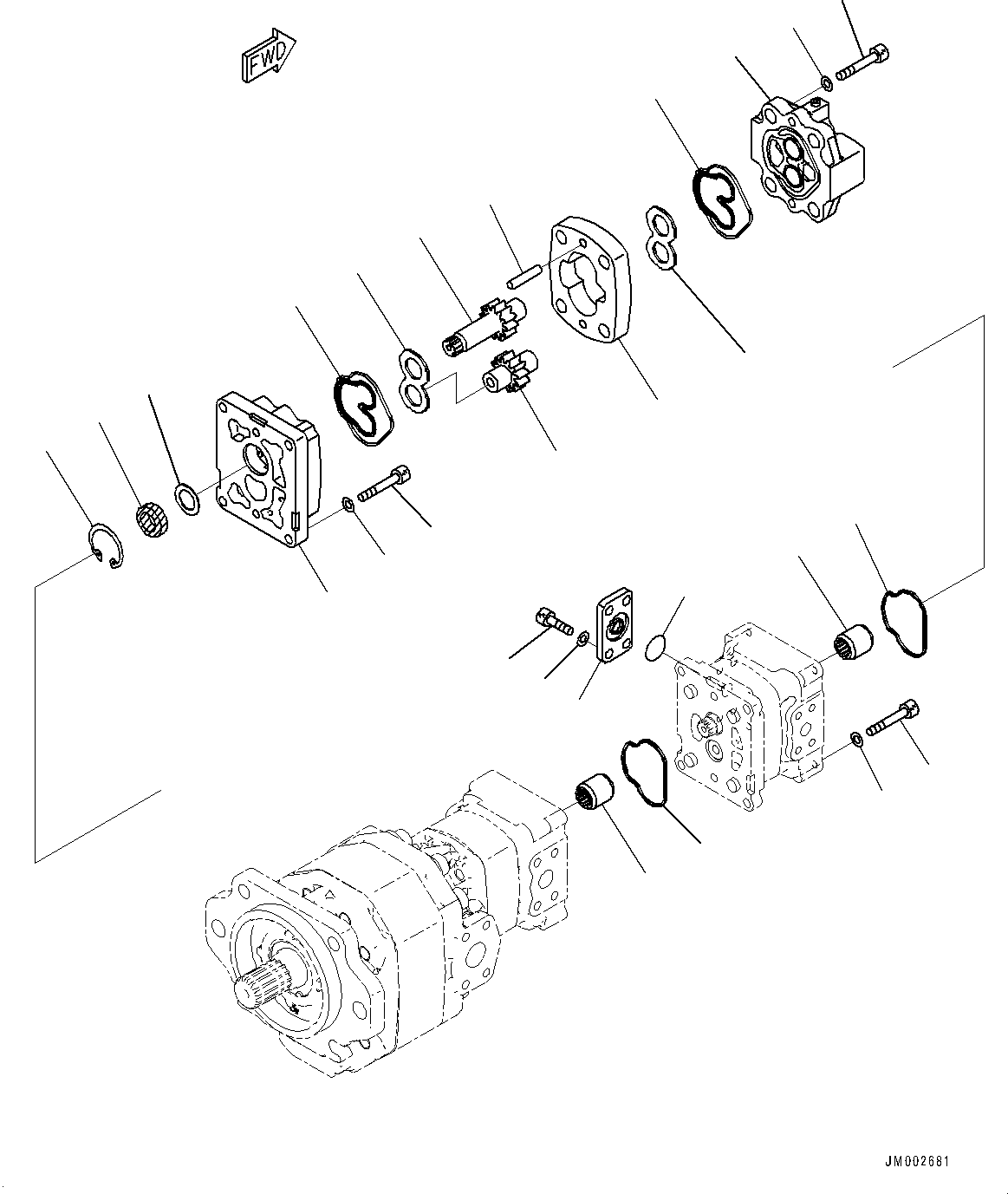 Pump Assembly, SBR 8 705-41-05880 KOMATSU