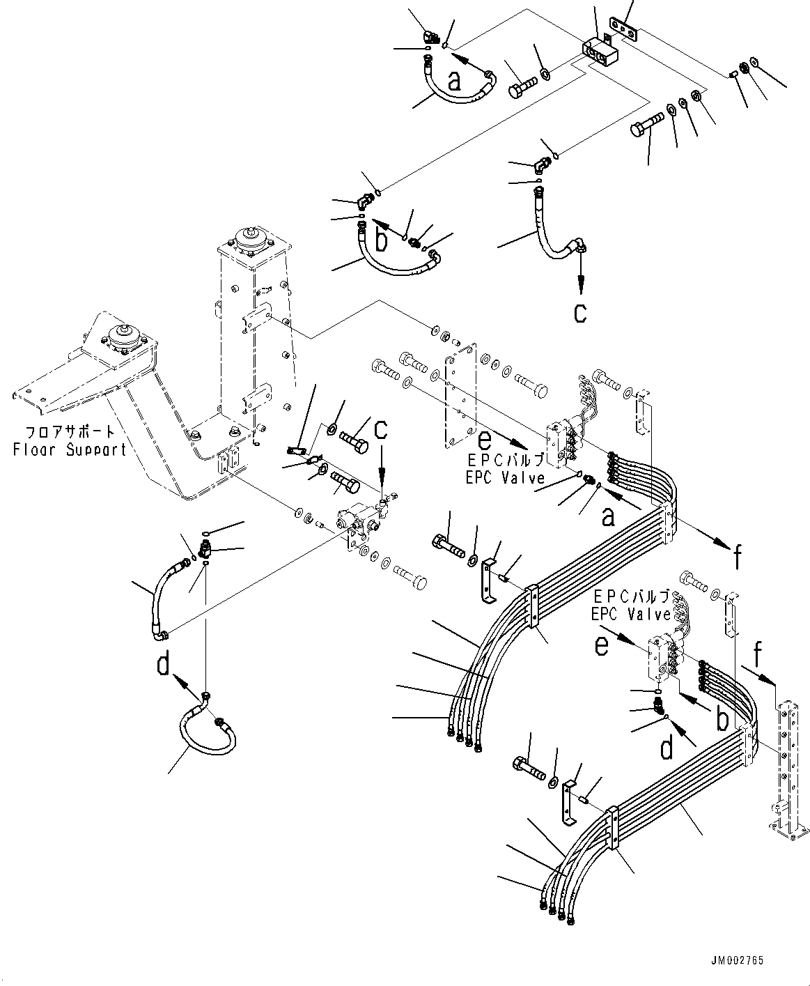 Шланг с торцевым уплотнением 02754-00404 KOMATSU