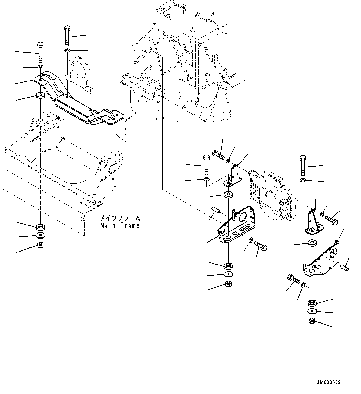 Опора AHEF0058 KOMATSU