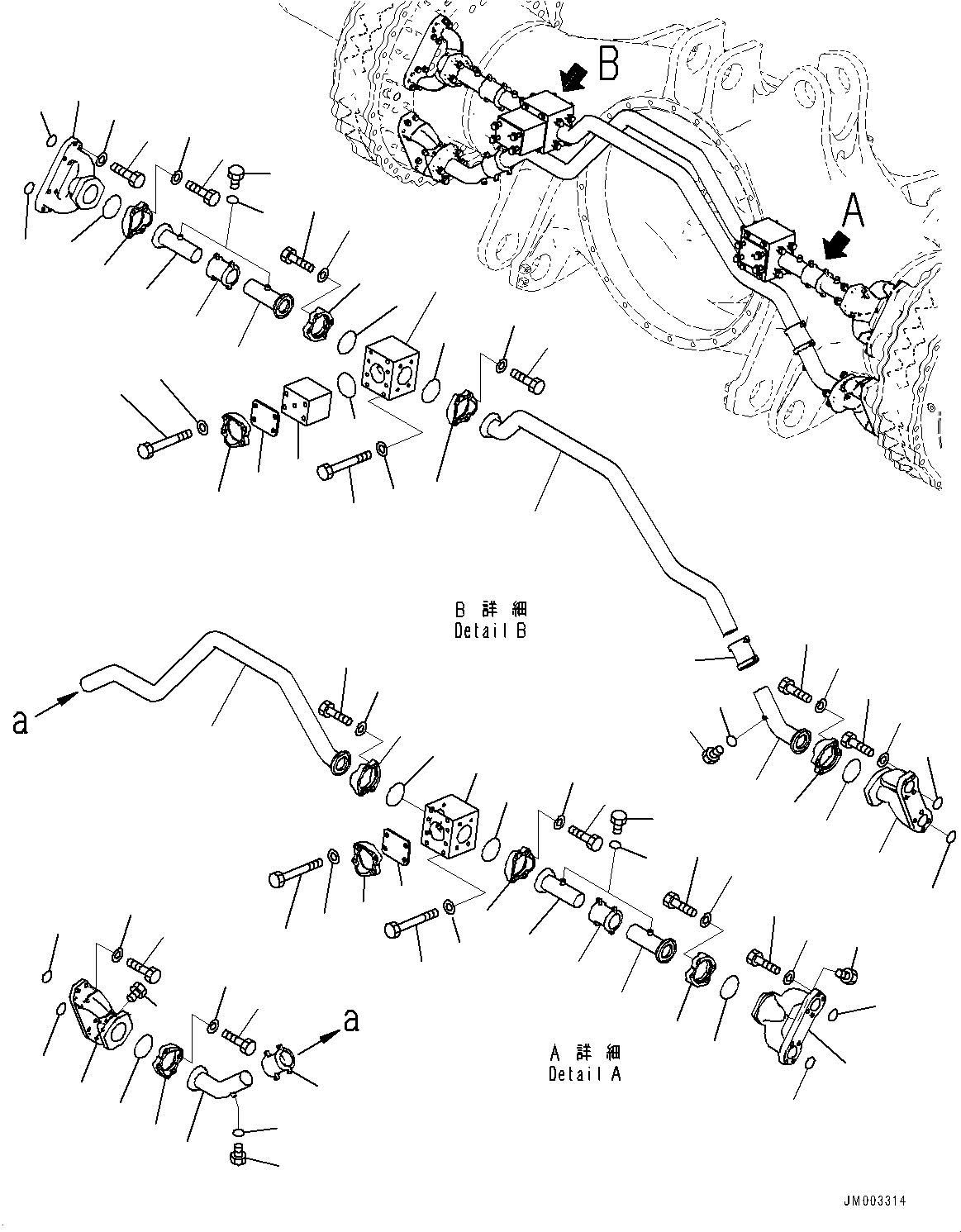 Тройник AHEJ0339 KOMATSU
