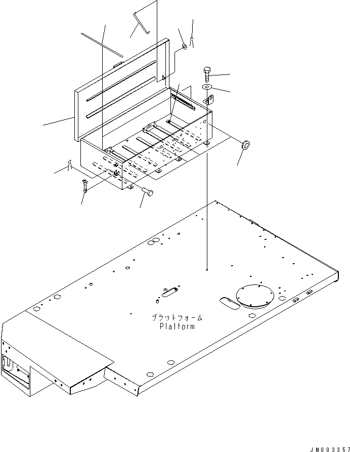 Battery Case 562-06-31440 KOMATSU