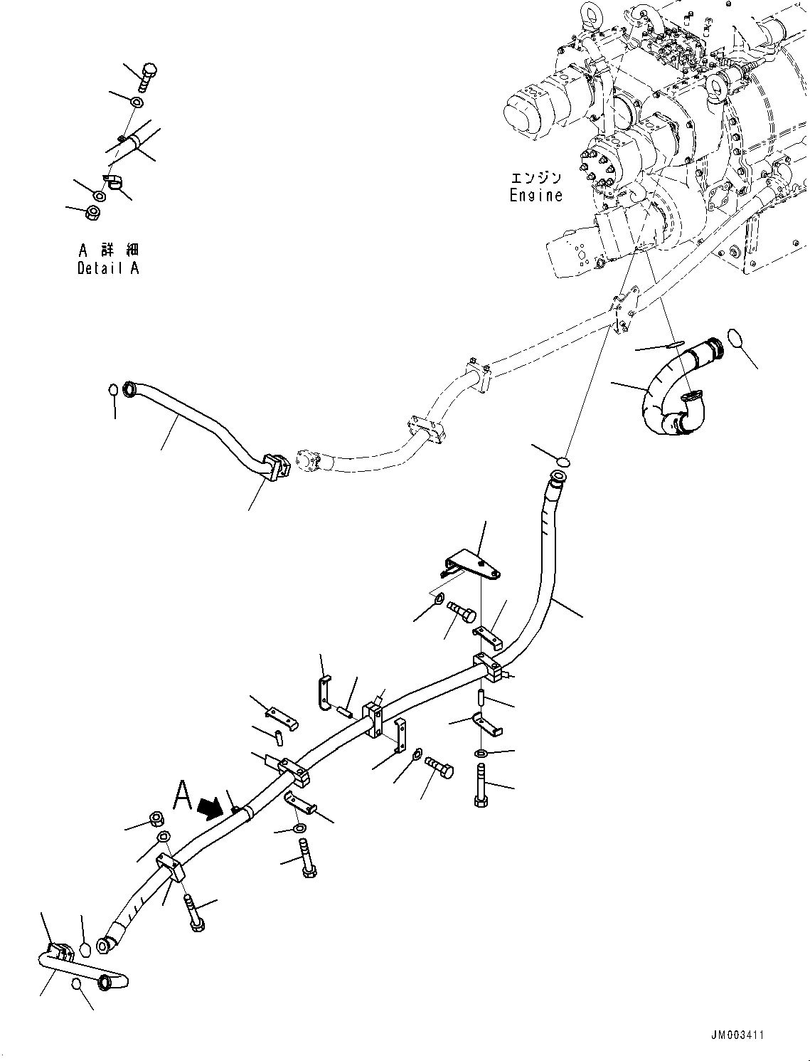 болт 02011-70827 KOMATSU