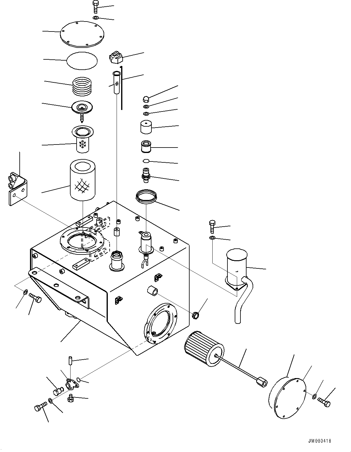 Tank Assembly, Hydraulic Oil 56B-60-32102 KOMATSU