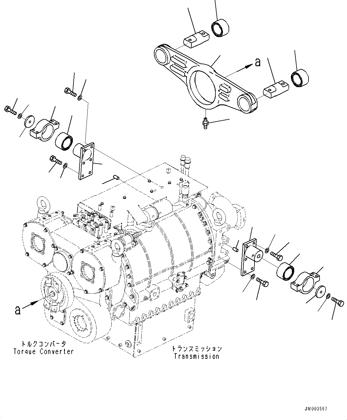 Цапфа AHEL1961 KOMATSU