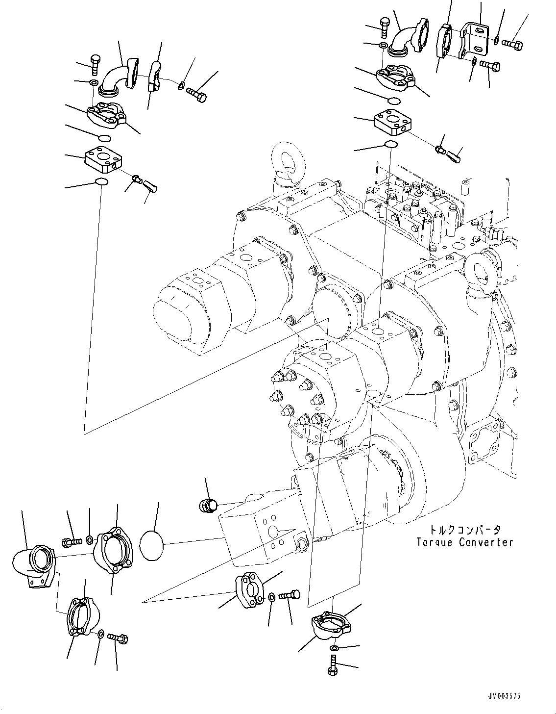 Фланец AHWB0993 KOMATSU